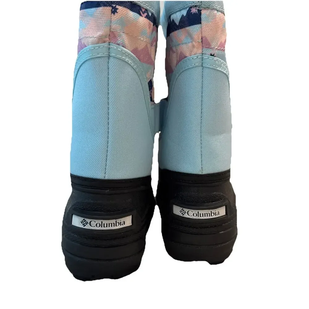 Columbia Big Kids' Snow Boot Blue Girls - Size 5 C - New